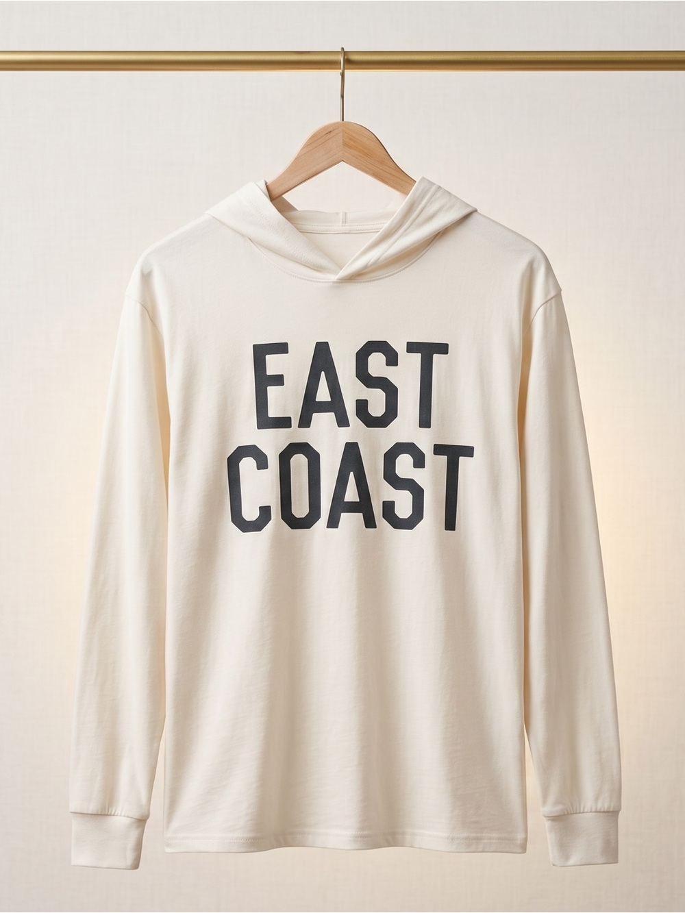 East Coast Hoodie Unisex XL Cuffed Long Sleeve Preppy Coastal